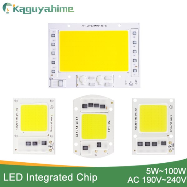 Kaguyahime LED COB Chip 20W 30W 50W 100W 220V For Spotlight Floodlight Outdoor Lamp No Need Driver Integrated Chip DIY LED Chip